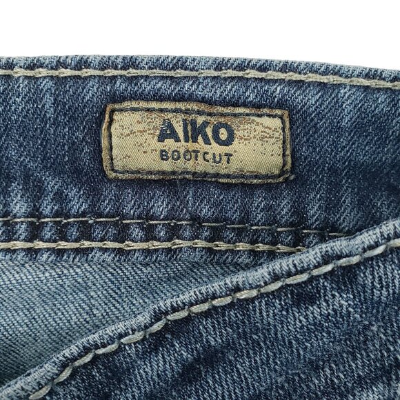 Silver Jeans Co Jeans Women 29x33 Aiko Bootcut Embroidered Whiskered Low Rise - Picture 7 of 15